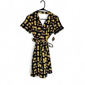 EVA ROSE / ATTIC SALT / KITCHY TACO Wrap Dress BNWT Sz M 18 PTP